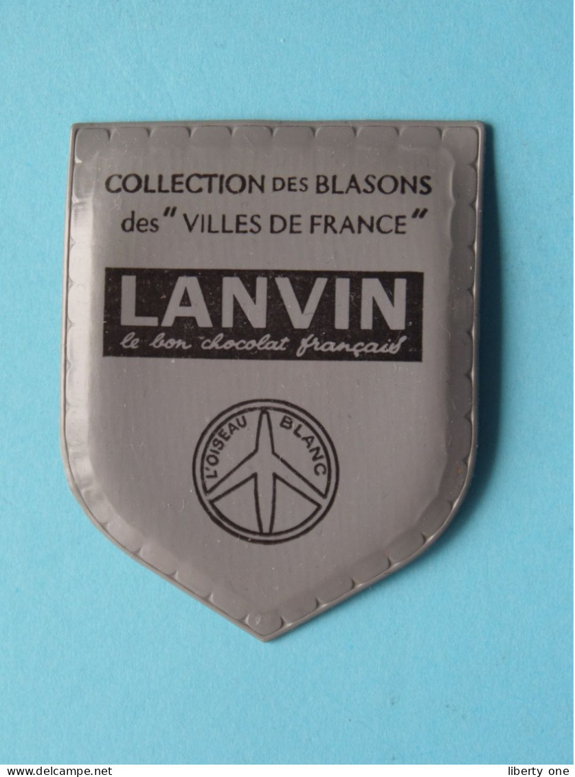 TOULOUSE ( Chocolat LANVIN ) Blason > Villes De FRANCE ( 5 X 4 Cm. ) ! - Chocolat