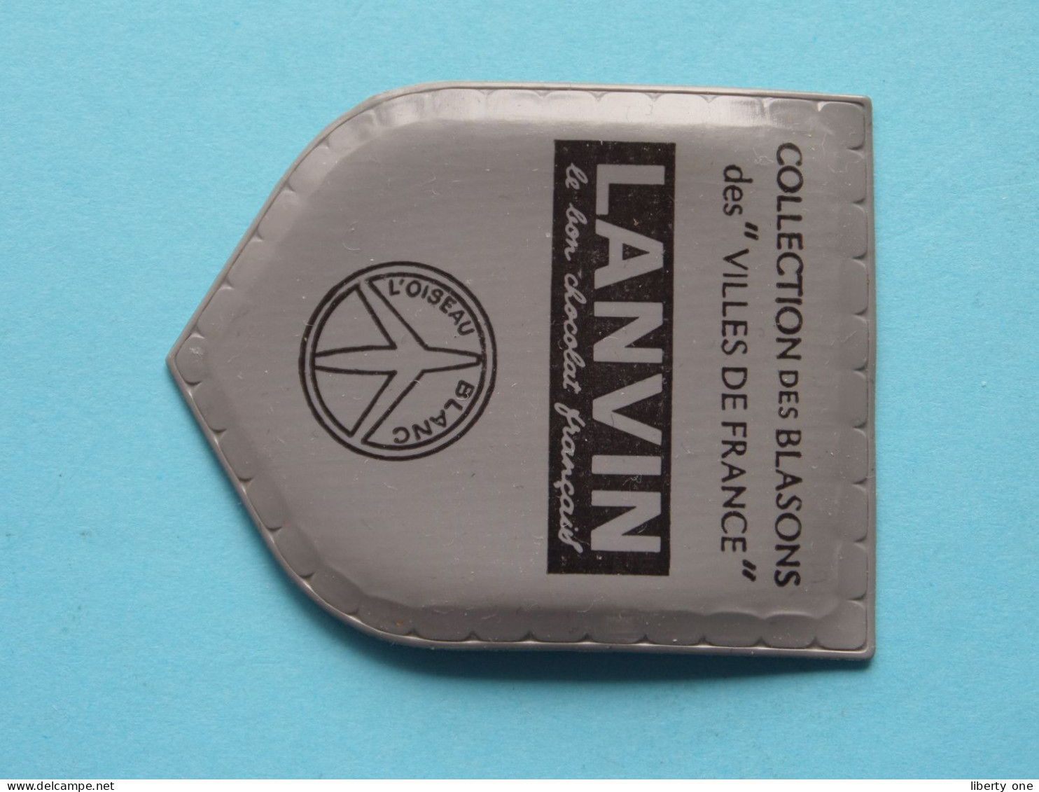 St. ETIENNE ( Chocolat LANVIN ) Blason > Villes De FRANCE ( 5 X 4 Cm. ) ! - Cioccolato