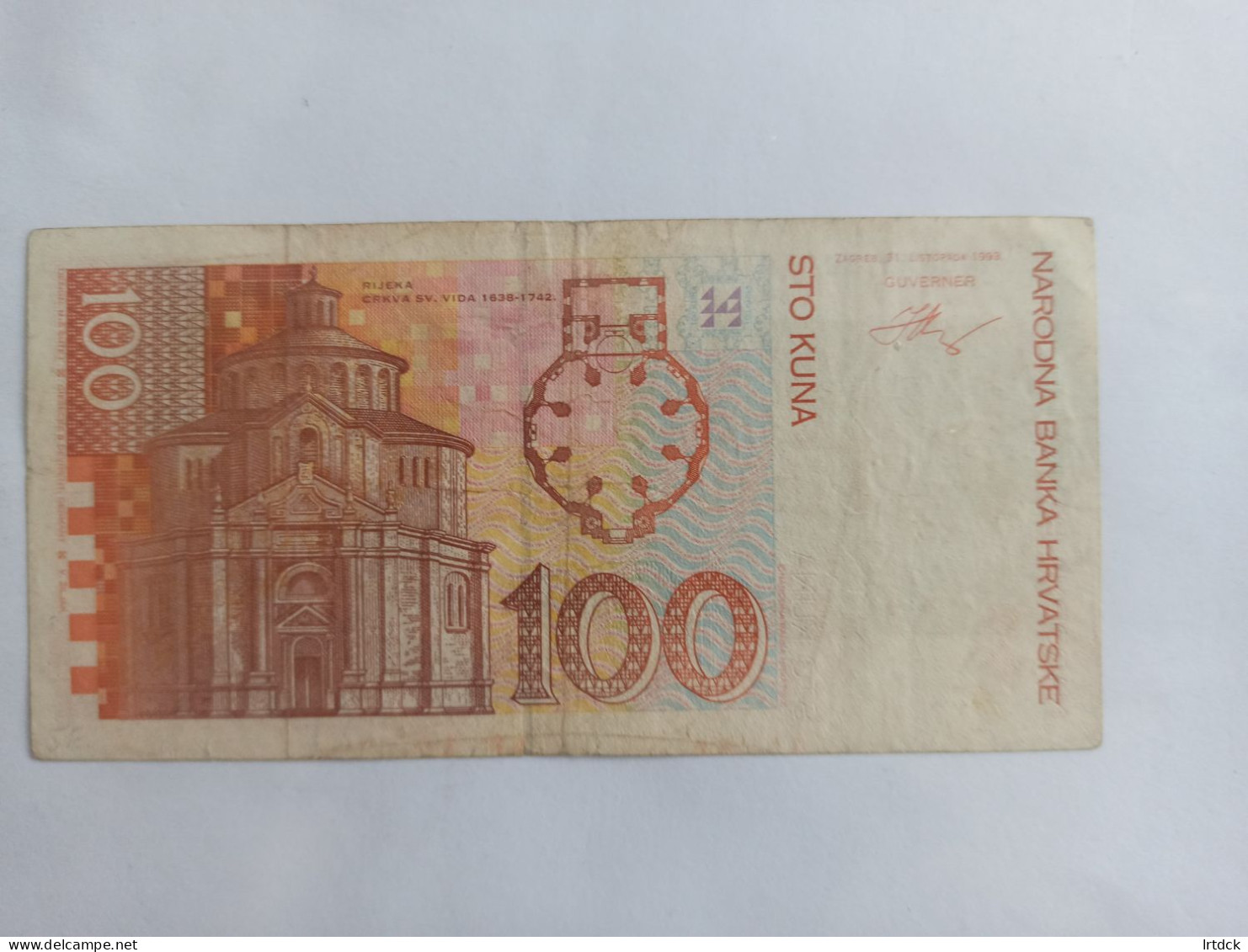 Croatie Billets De 100 Kuna 1993  18€ - Croatie