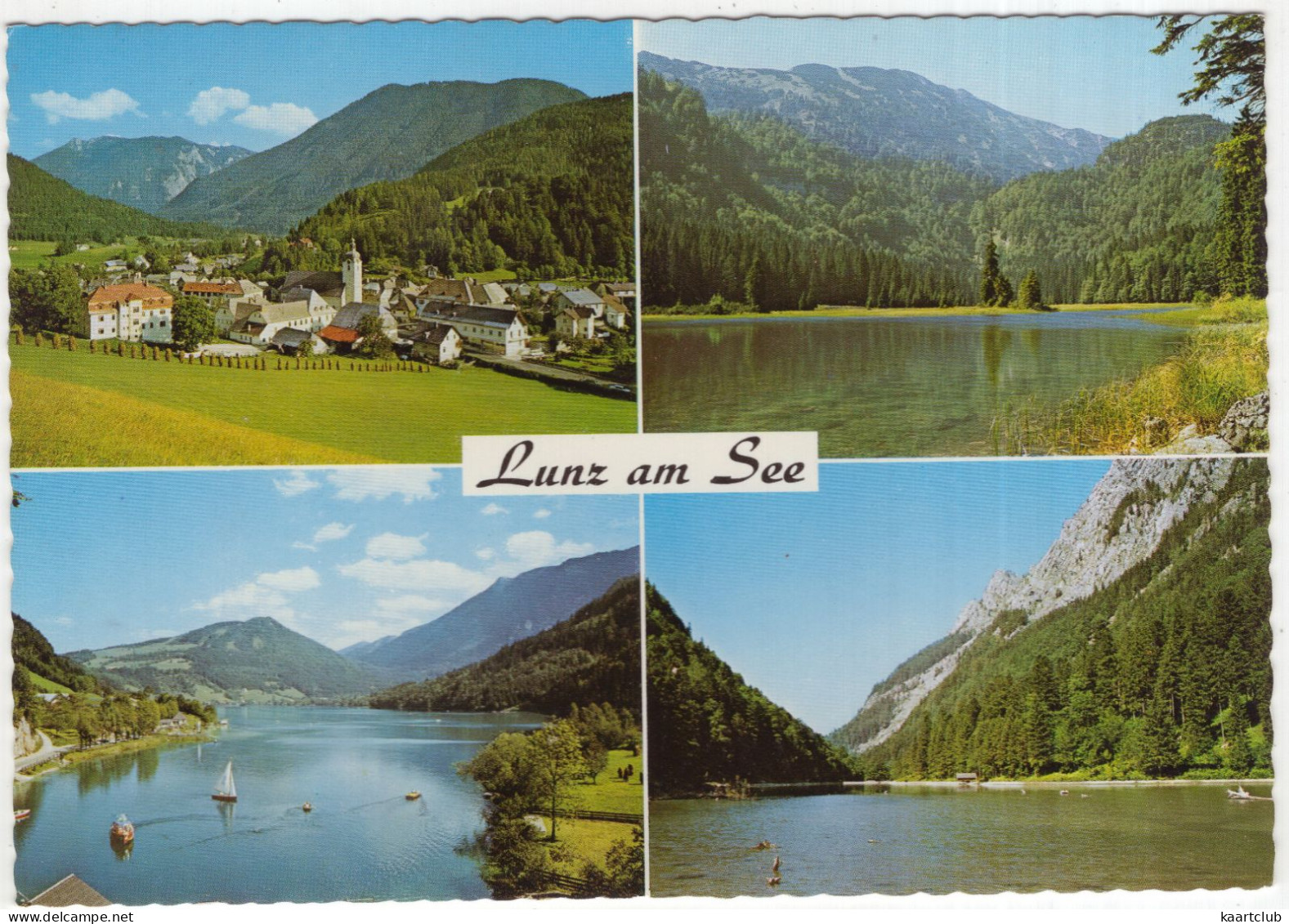 Lunz Am See - Obersee Mit Dürrenstein, Mittersee, Lunzersee - (NÖ, Österreich/Austria) - 1975 - Scheibbs