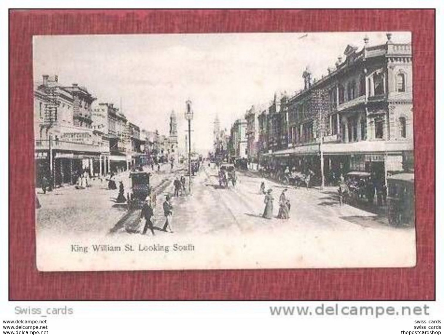 AUSTRALIA BUSY King William Street Looking South Adelaide UNUSED - Adelaide