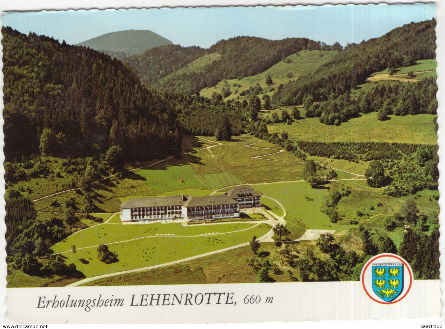 Freiland-Lehenrotte - Erholungsheim 'Lehenrotte', 660 M - (NÖ, Österreich/Austria) - 1973 - Alpine Luftbild - Lilienfeld