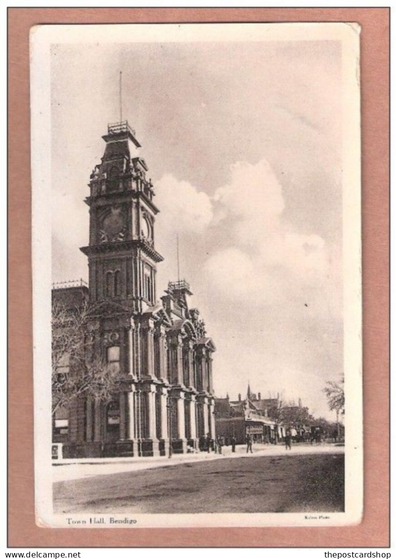 BENDIGO TOWN HALL KALMA PHOTO VICTORIA AUSTRALIA UNUSED VSM SERIES - Bendigo