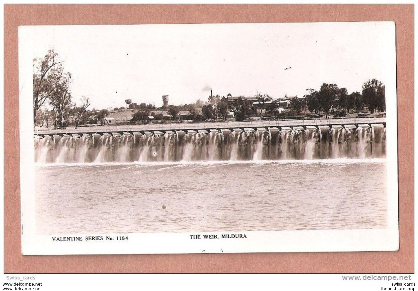 Australia - Victoria, Mildura Weir, Fine RP,UNUSED - Mildura