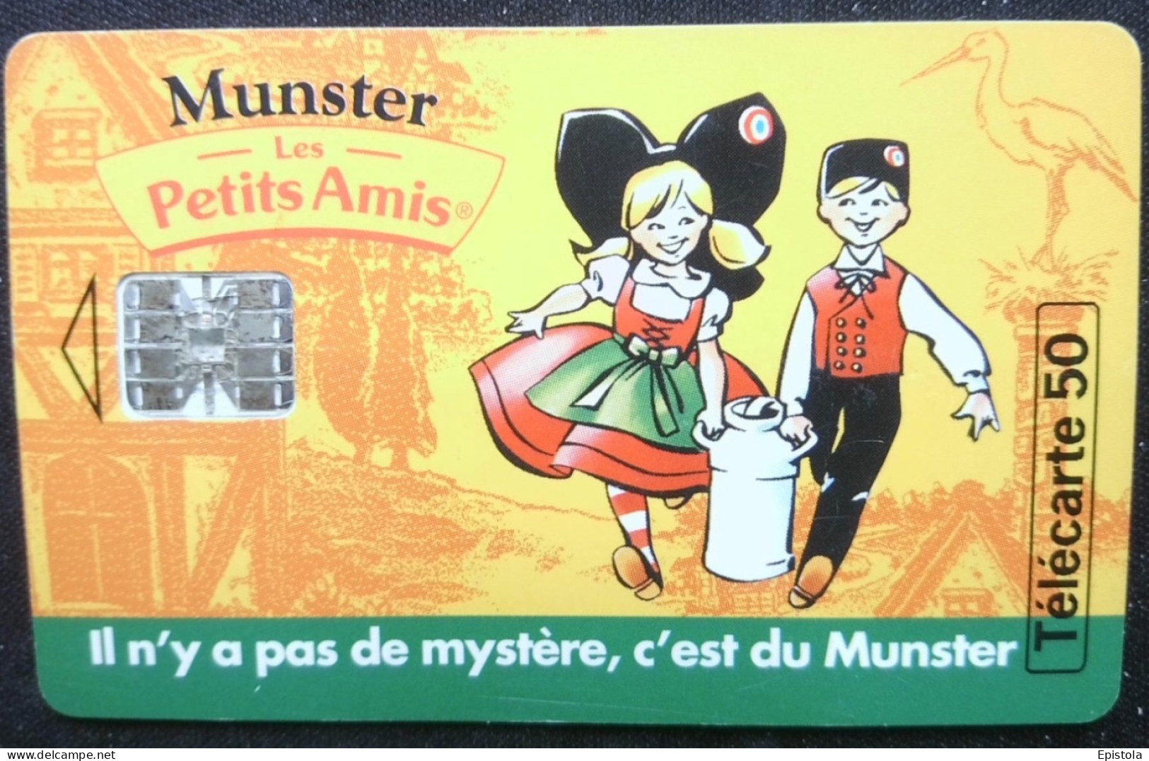 ► France :  Fromage Alsacien MUNSTER.   " Les Petits Amis"  -  50U - Food