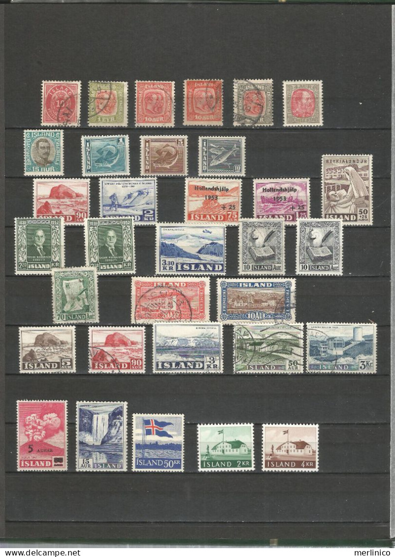 Iceland 4 Pages Lot - Collections, Lots & Series