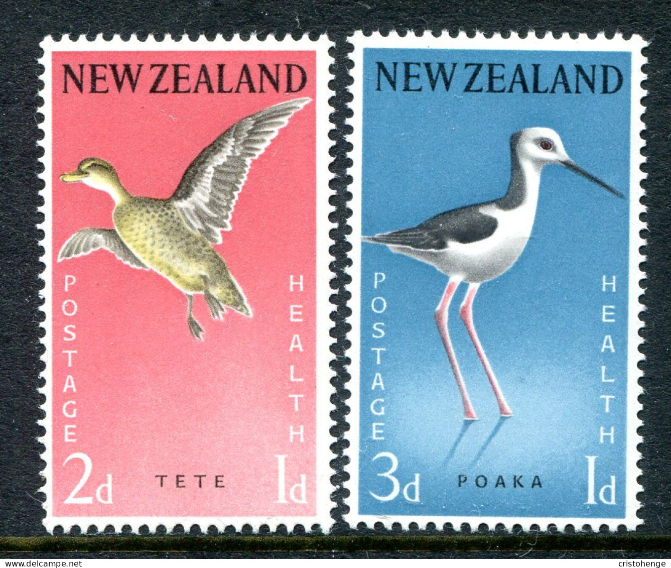 New Zealand 1959 Health - Birds Set HM (SG 776-777) - Ongebruikt