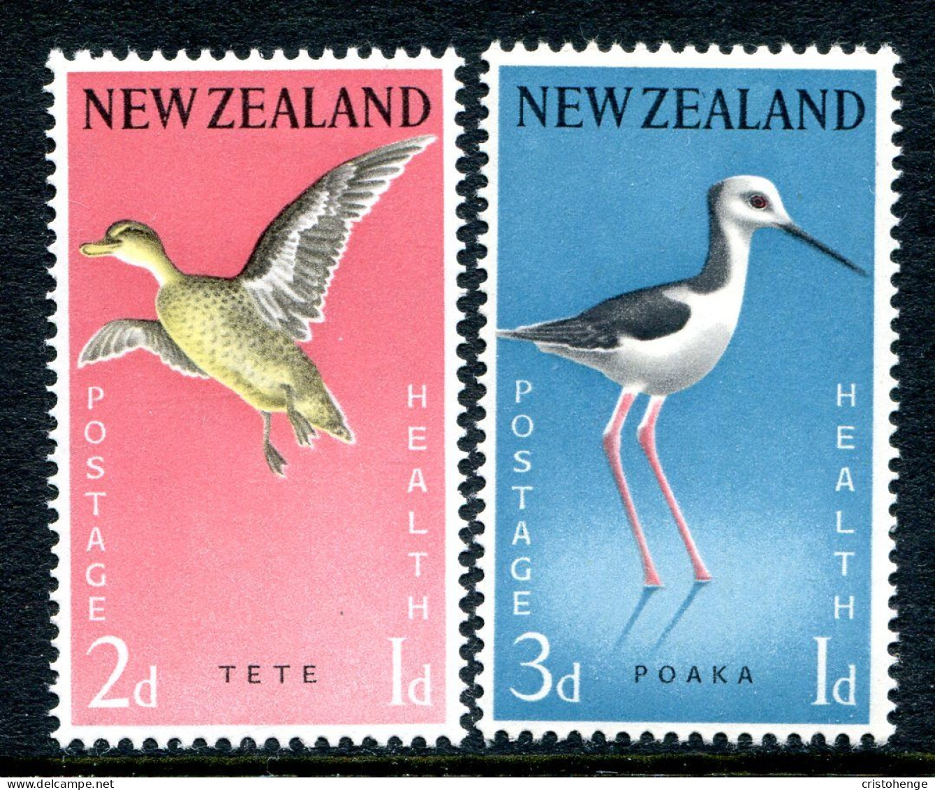 New Zealand 1959 Health - Birds Set HM (SG 776-777) - Ungebraucht