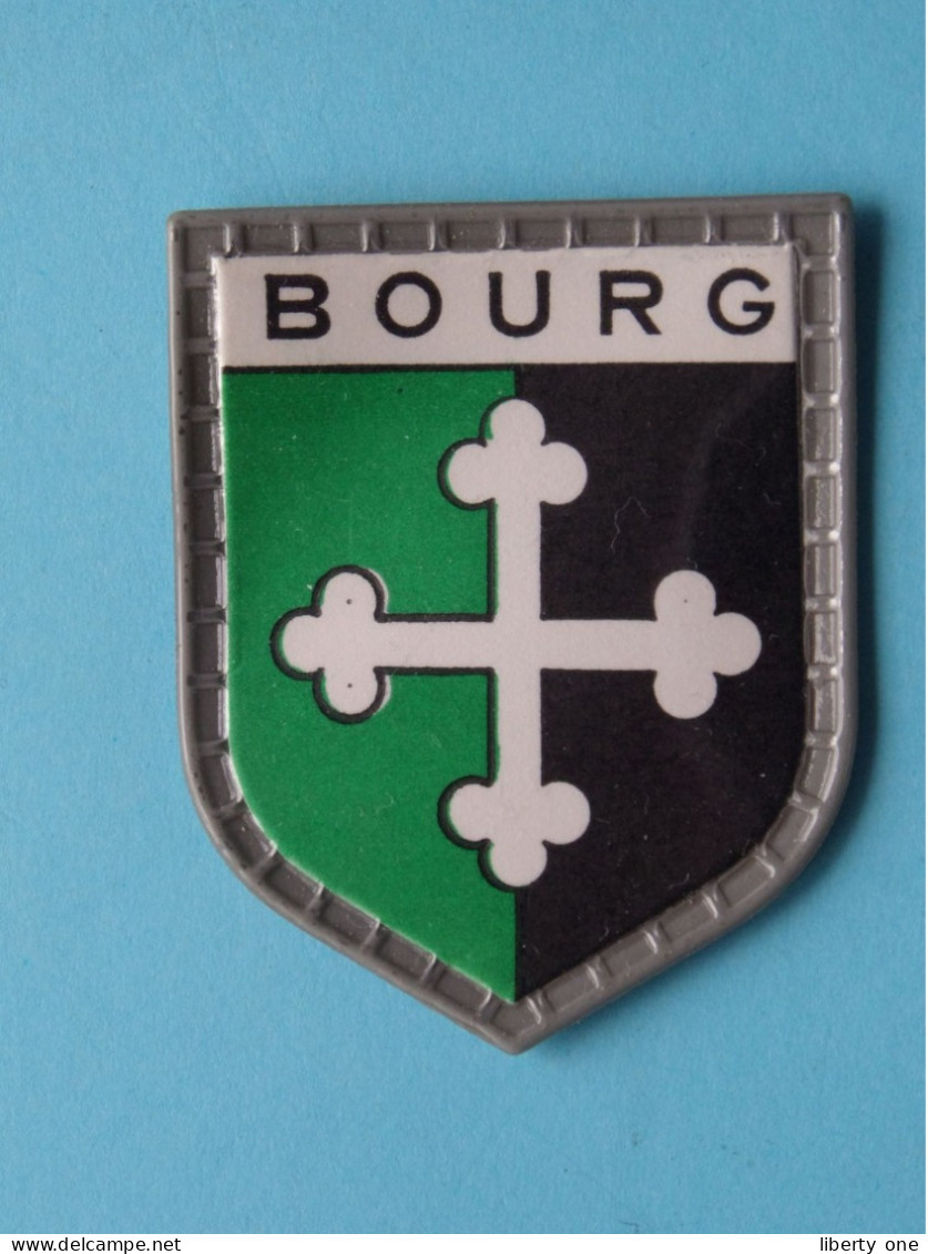 BOURG ( Chocolat LANVIN ) Blason > Villes De FRANCE ( 5 X 4 Cm. ) ! - Schokolade