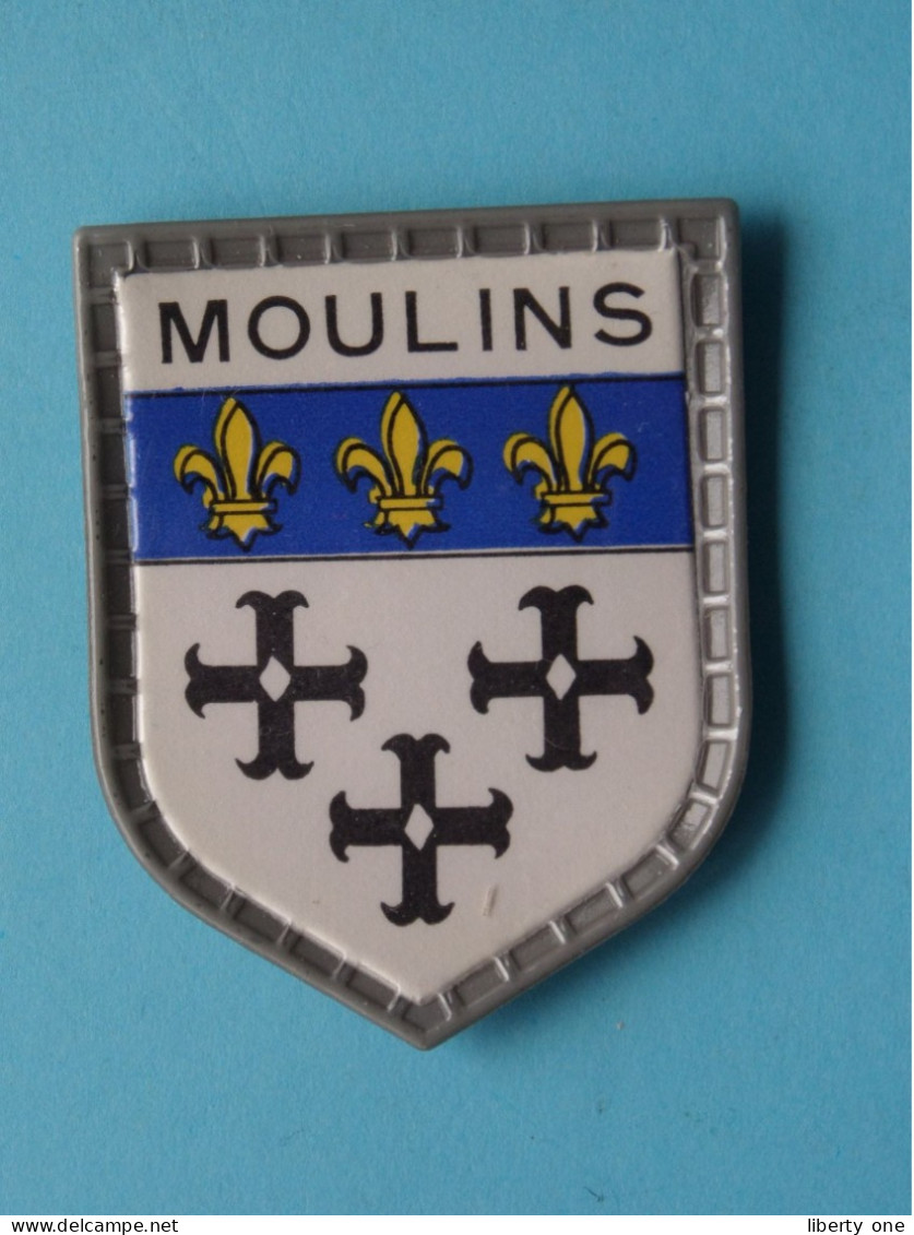 MOULINS ( Chocolat LANVIN ) Blason > Villes De FRANCE ( 5 X 4 Cm. ) ! - Cioccolato