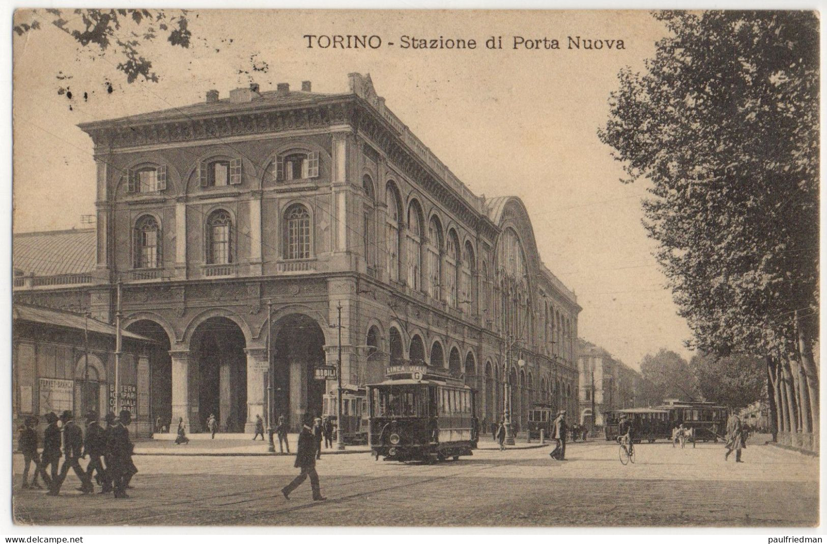 Torino - Stazione Di Porta Nuova - Viaggiata 1915 (vedi Descrizione) - Stazione Porta Nuova