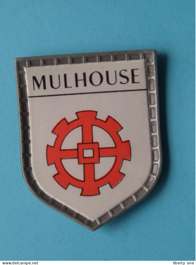 MULHOUSE ( Chocolat LANVIN ) Blason > Villes De FRANCE ( 5 X 4 Cm. ) ! - Chocolat