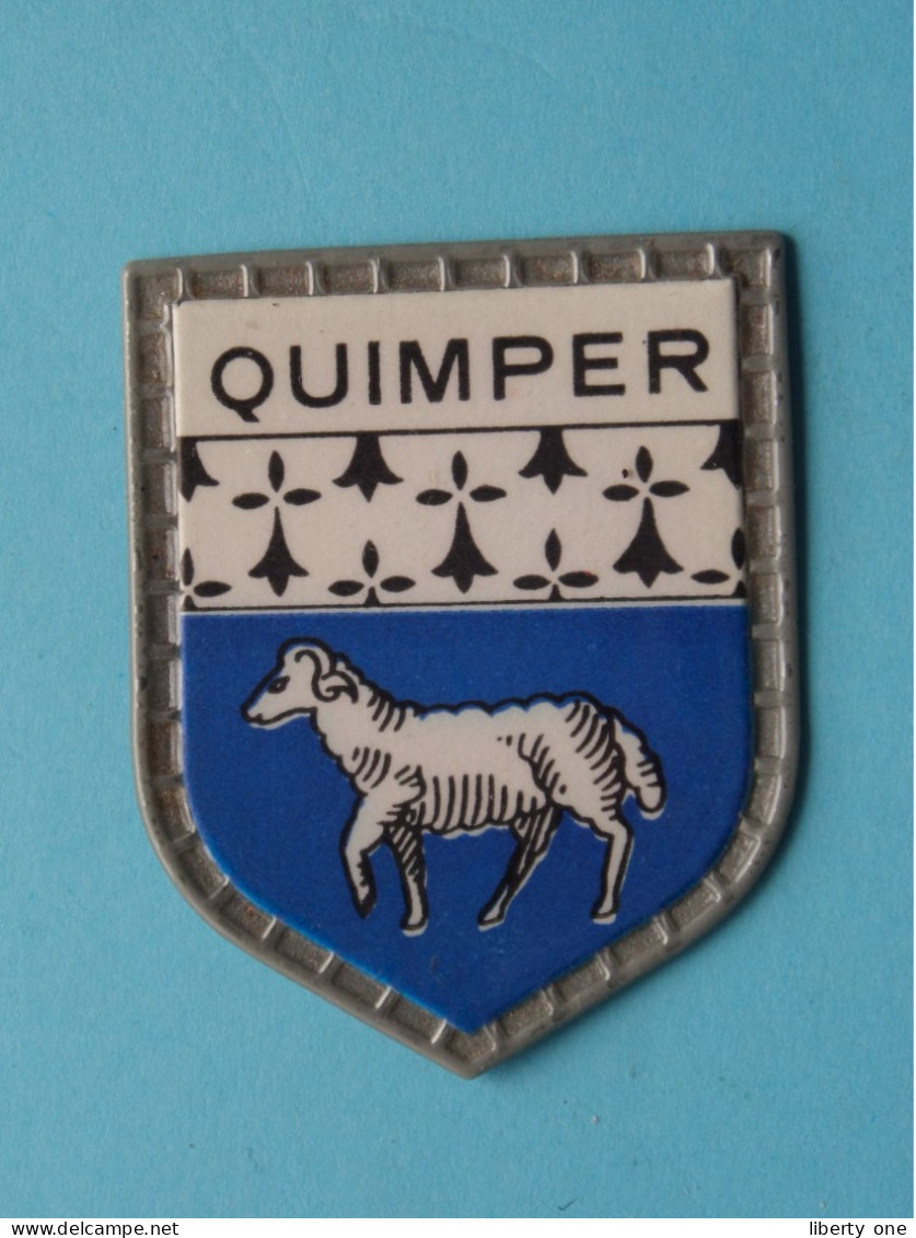 QUIMPER ( Chocolat LANVIN ) Blason > Villes De FRANCE ( 5 X 4 Cm. ) ! - Chocolade