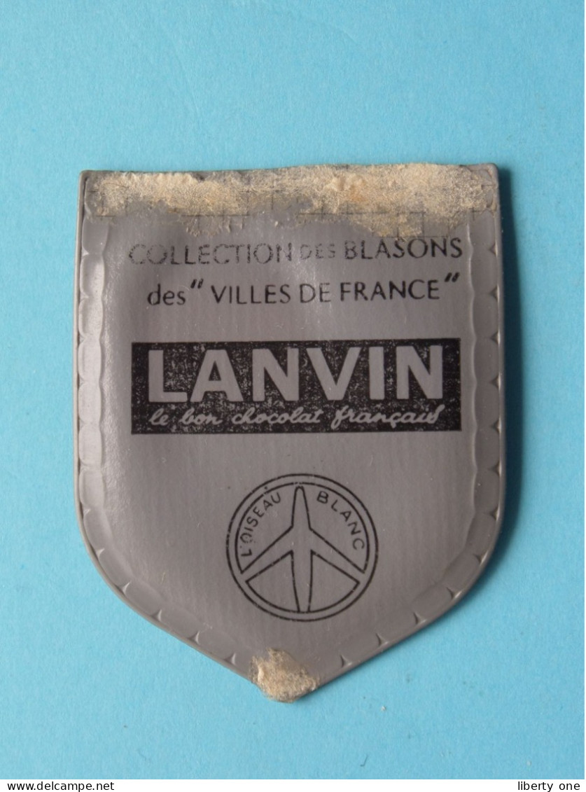 MONT DE MARSAN ( Chocolat LANVIN ) Blason > Villes De FRANCE ( 5 X 4 Cm. ) ! - Schokolade