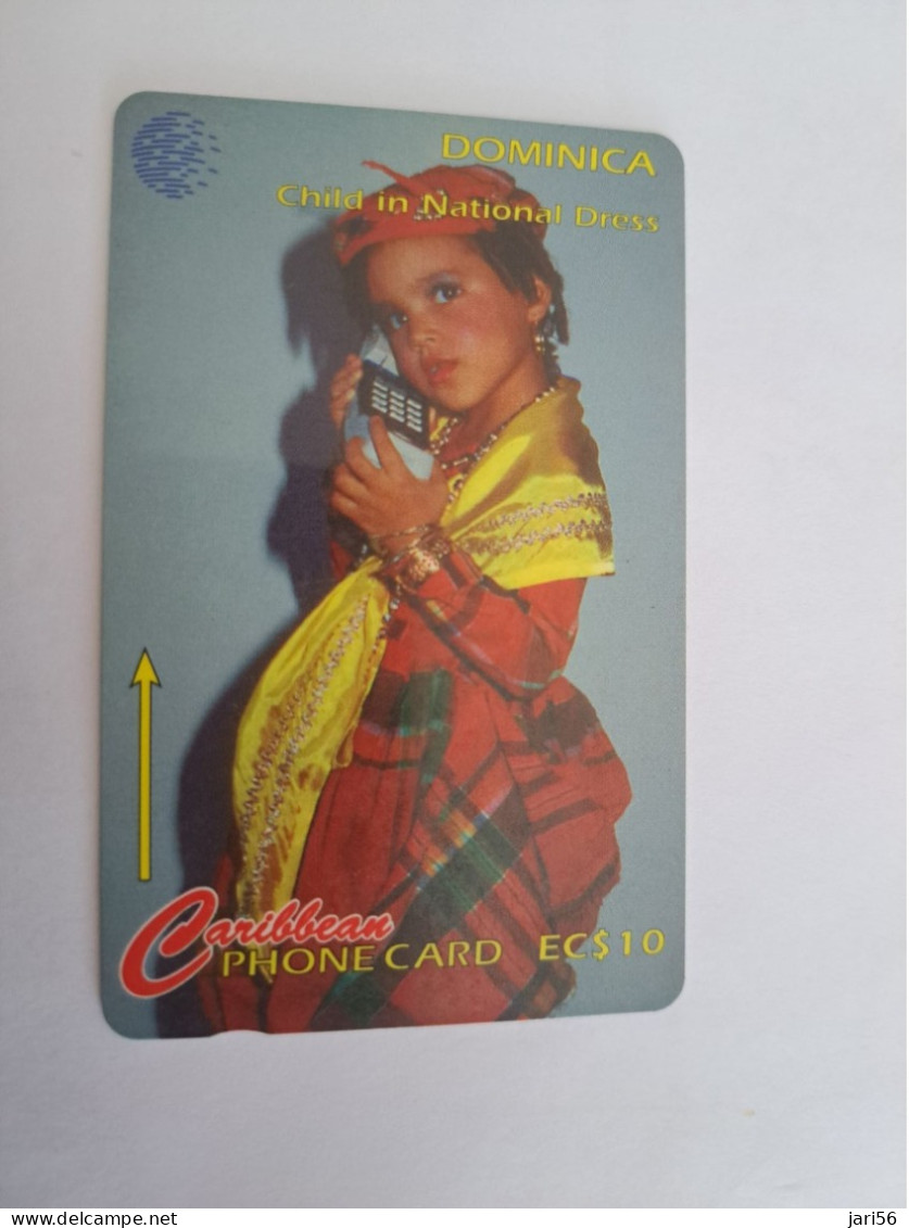 DOMINICA / $10,- GPT CARD / DOM - 11B  / CHILD IN NATIONAL DRESS     Fine Used Card  ** 13330 ** - Dominica