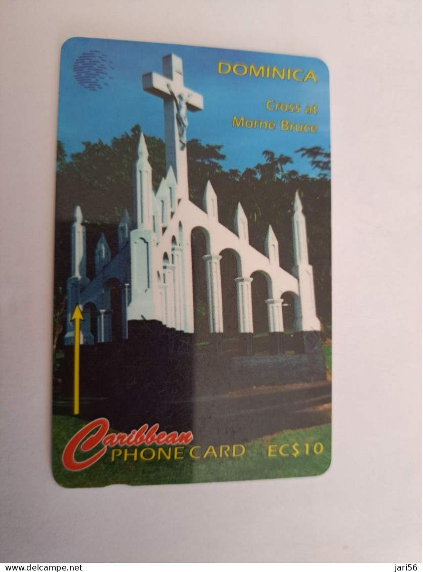 DOMINICA / $10,- GPT CARD / DOM - 153B   / CROSS AT MORNE BRUCE      Fine Used Card  ** 13332 ** - Dominique