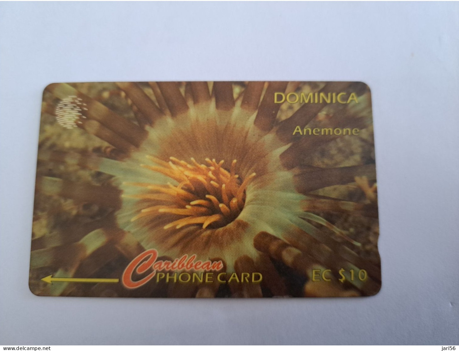 DOMINICA / $10,- GPT CARD / DOM - 9A  / ANEMONE       Fine Used Card  ** 13333 ** - Dominique