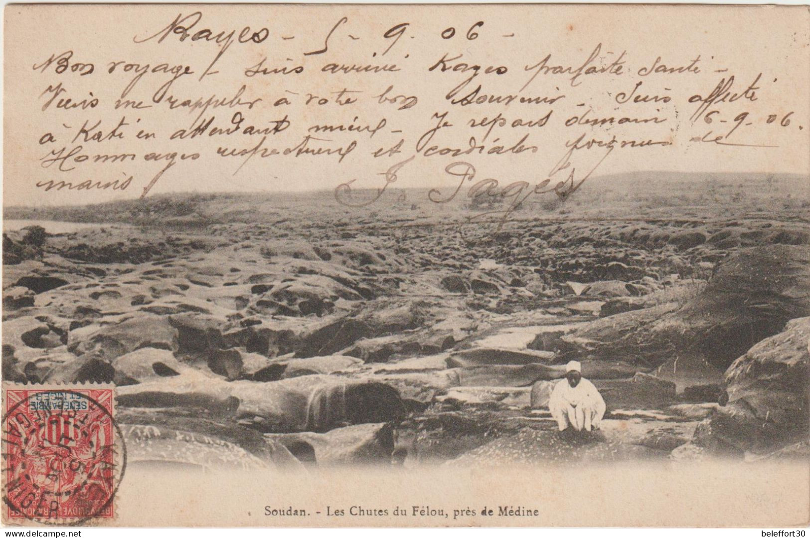 CP 10c Sénégambie Et Niger O. Cad Kayes Senegal Et Niger 1906 -> Saint Louis Soudan - Lettres & Documents
