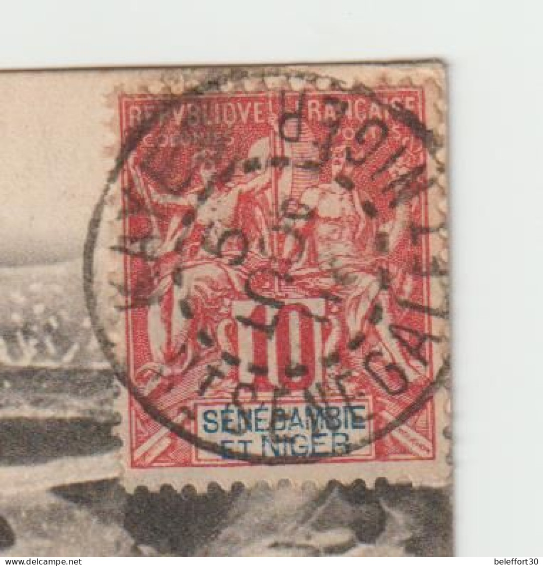 CP 10c Sénégambie Et Niger O. Cad Kayes Senegal Et Niger 1906 -> Saint Louis Soudan - Covers & Documents