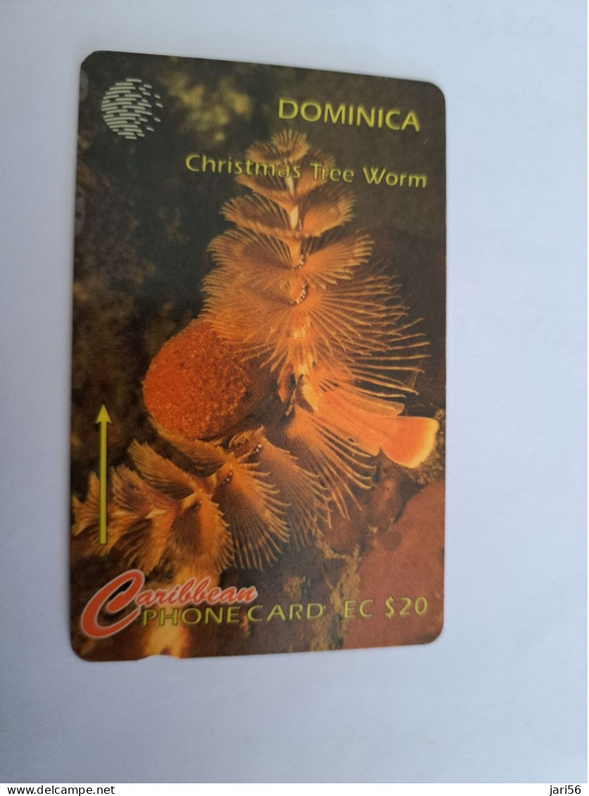 DOMINICA / $20,- GPT CARD / DOM - 9E  / CHRISTMAS TREE  WORM        Fine Used Card  ** 13335 ** - Dominica