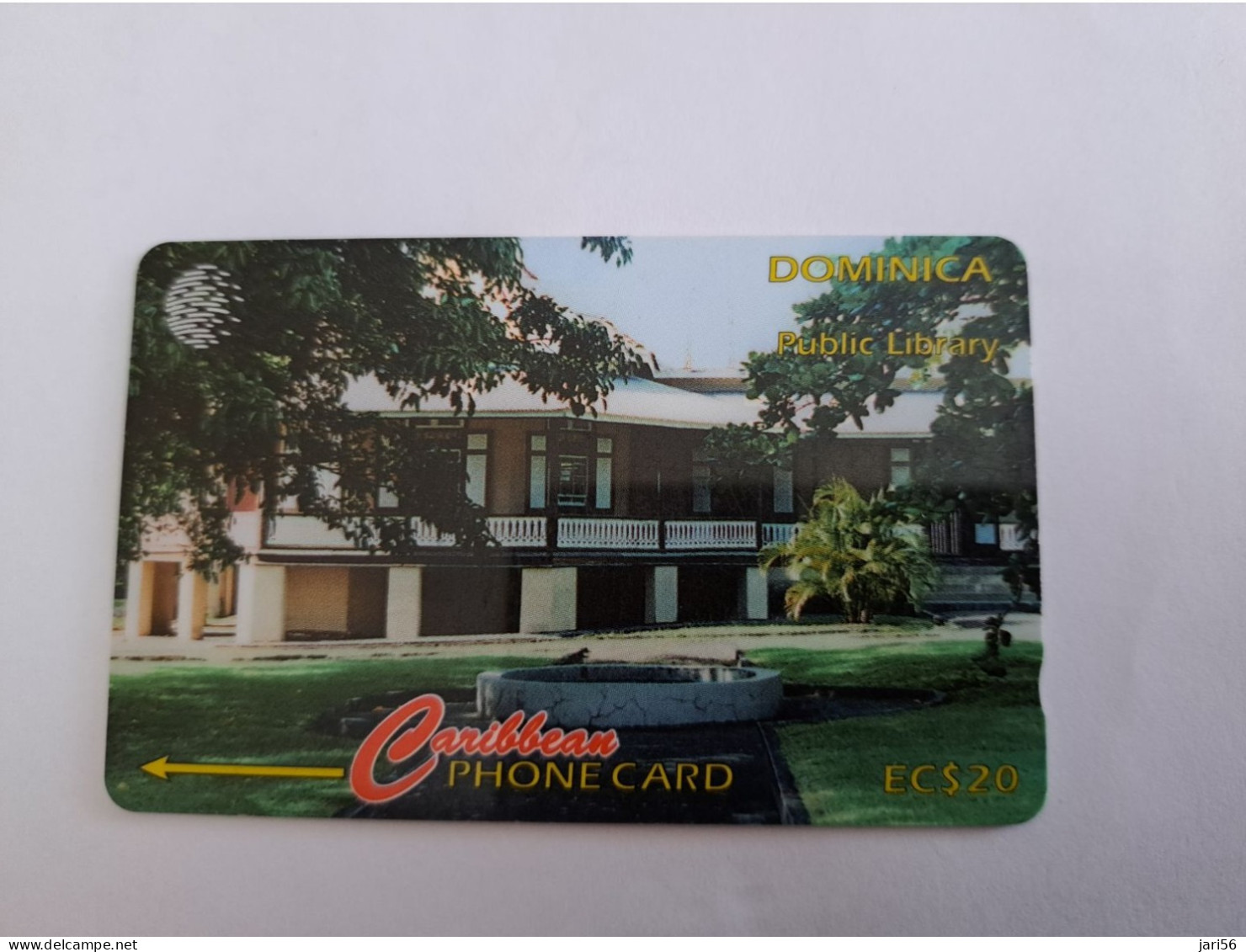 DOMINICA / $20,- GPT CARD / DOM - 119C  / 1996 PUBLIC LIBRARY       Fine Used Card  ** 13337 ** - Dominica