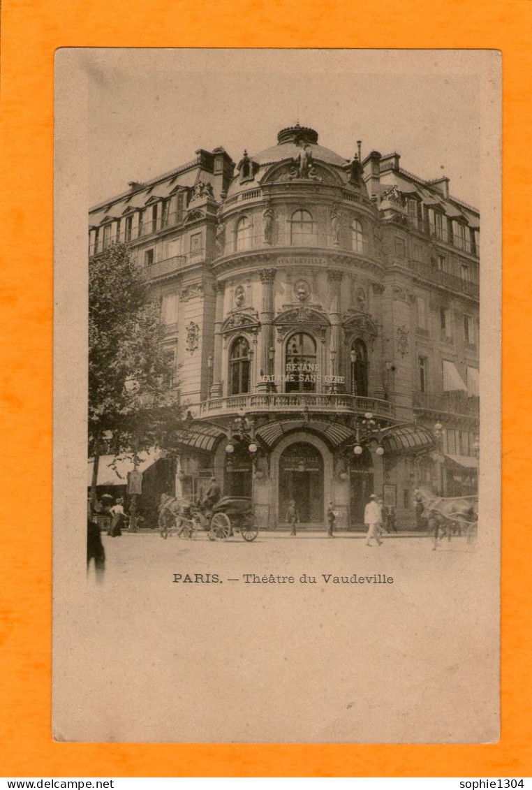 PARIS - Théâtre Du Vaudeville - - Arrondissement: 09