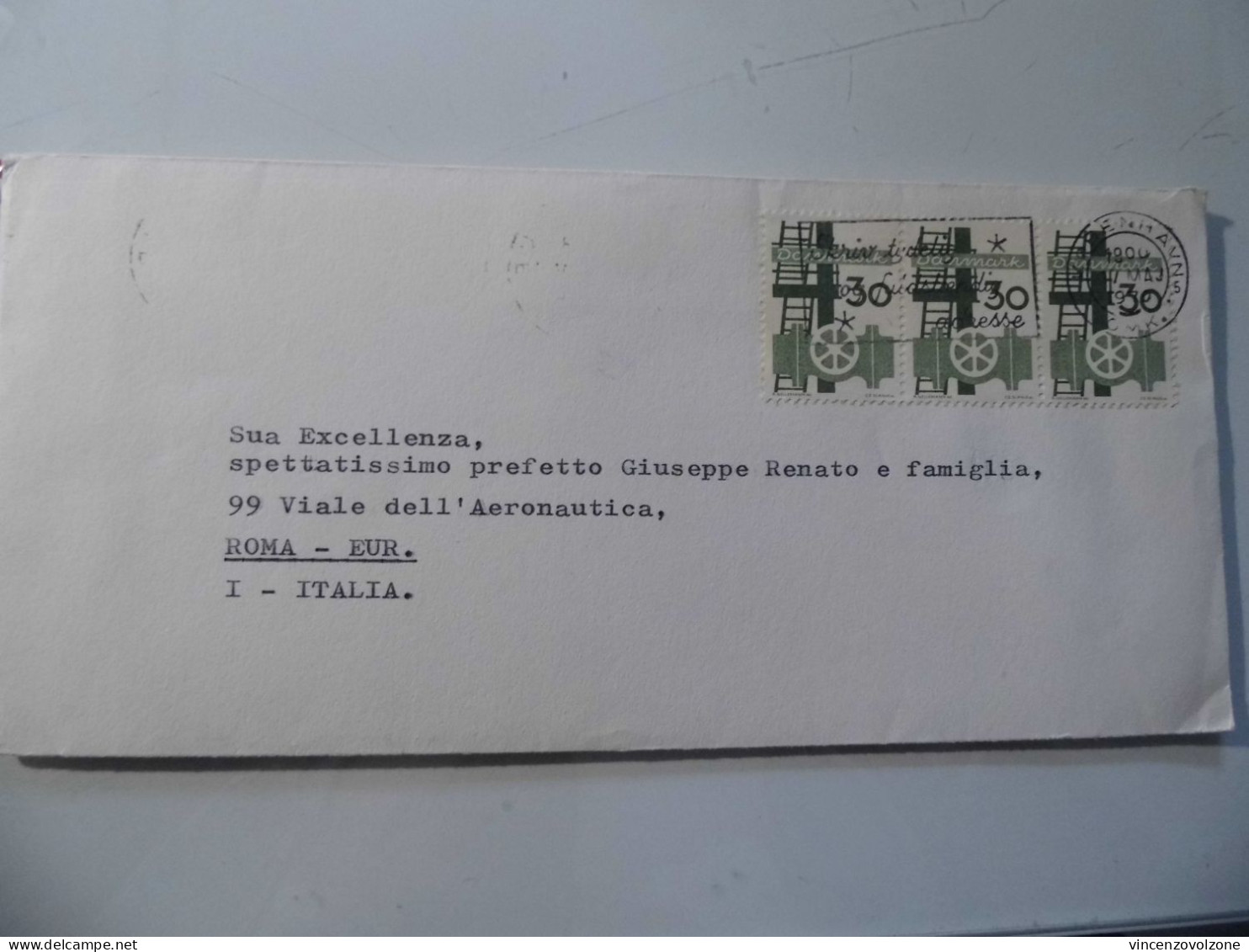 Busta Viaggiata Per L'Italia "Pref. Giuseppe Renato" Roma 1964 - Briefe U. Dokumente