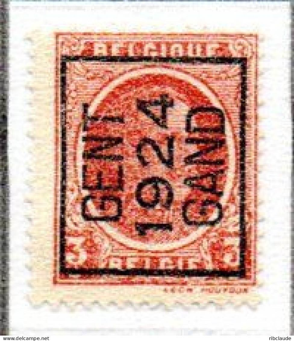 Préo Typo N° 100A-101A Et 102A - Tipo 1922-31 (Houyoux)