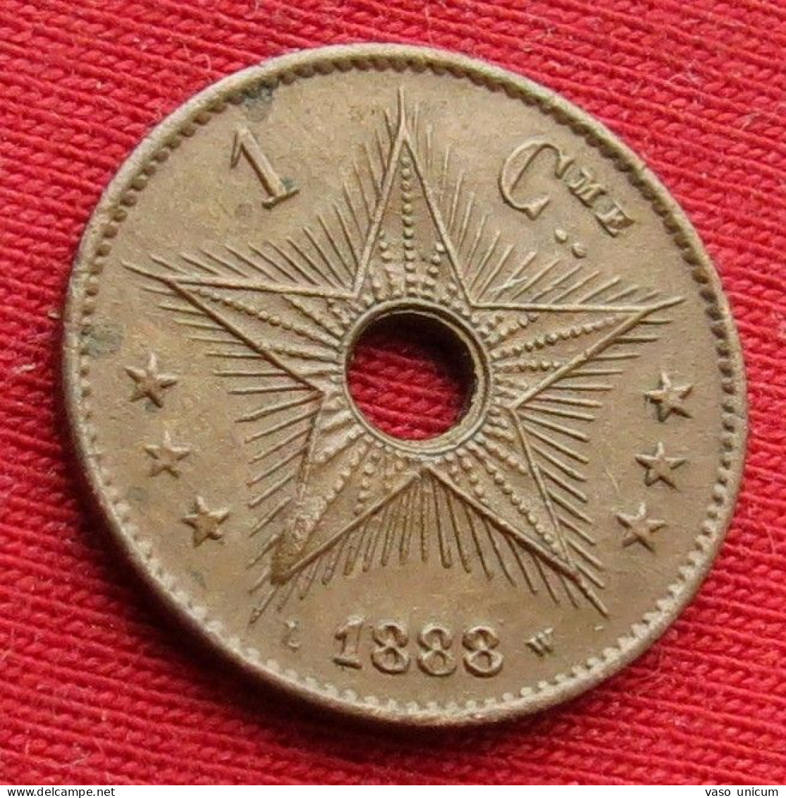 Congo Free State Belgian 1 Centim 1888 Belgish - Sonstige & Ohne Zuordnung