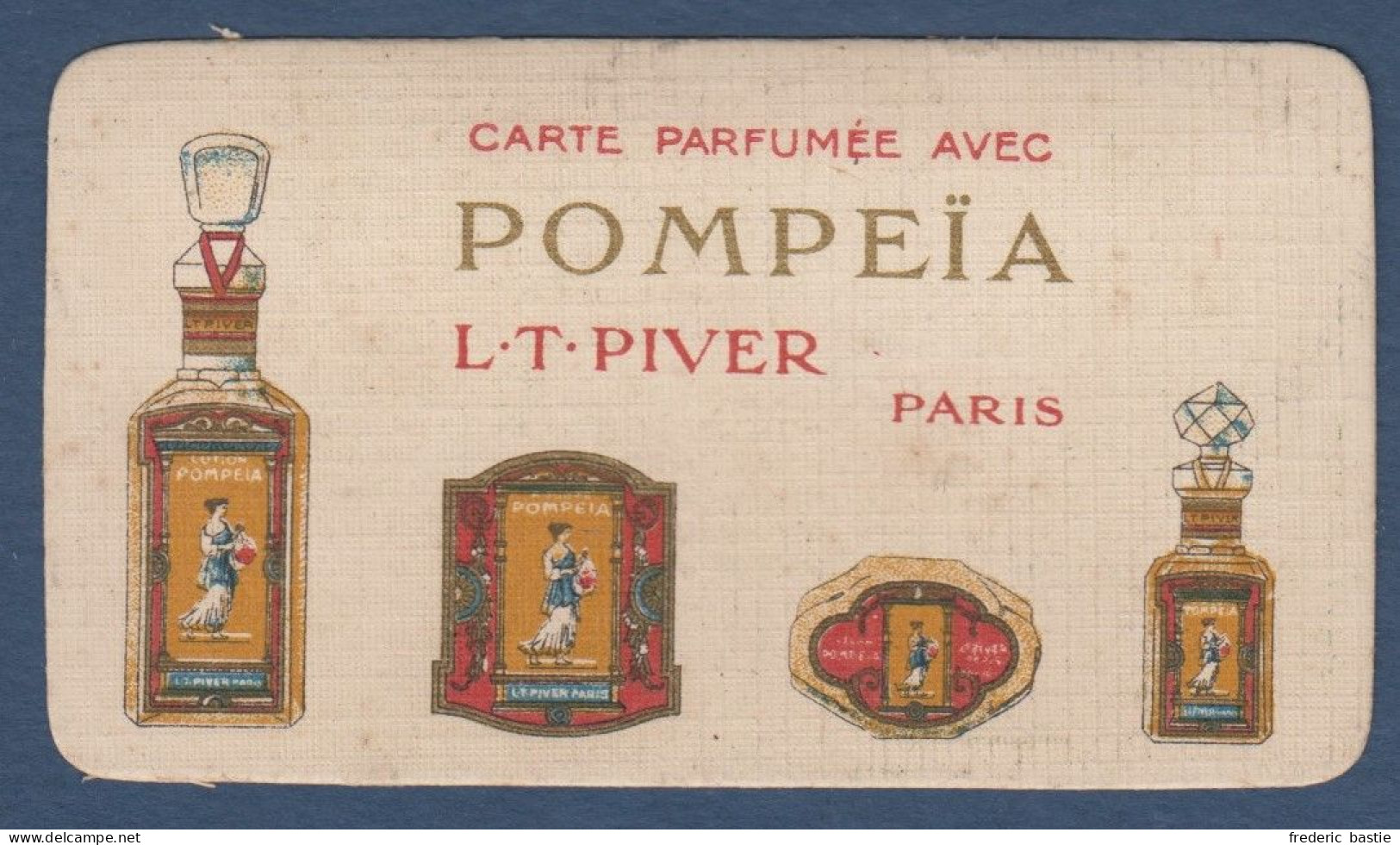 Cartes Parfumée POMPEÏA  - Calendrier 1930 - Non Classés