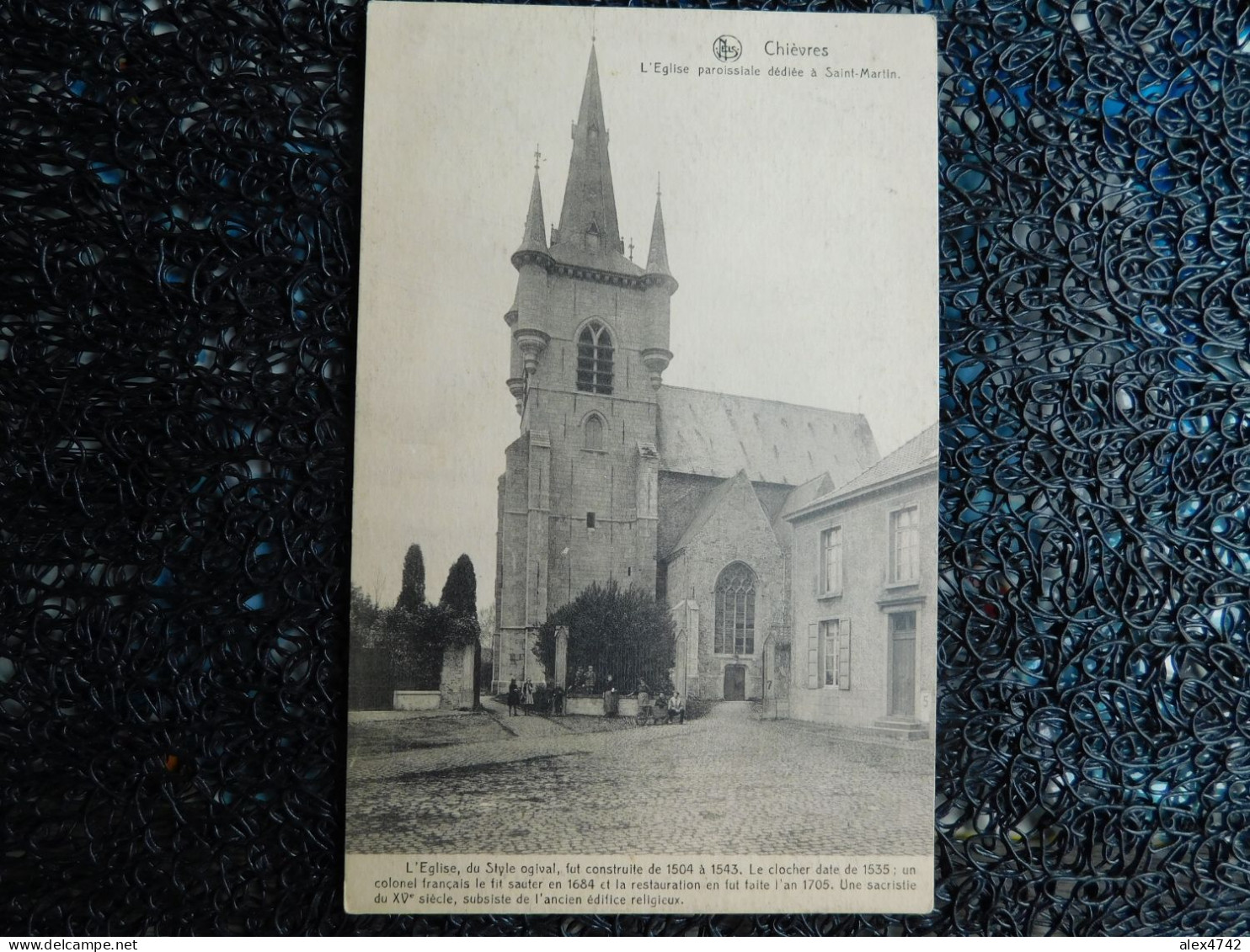 Chièvres, L'Eglise Paroissiale Dédiée à Saint-Martin, édit. V. Delzenne-Viseur, Non Circulée  (Y17) - Chievres