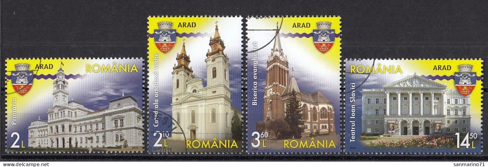 ROMANIA 6773-6776,used,falc Hinged - Used Stamps