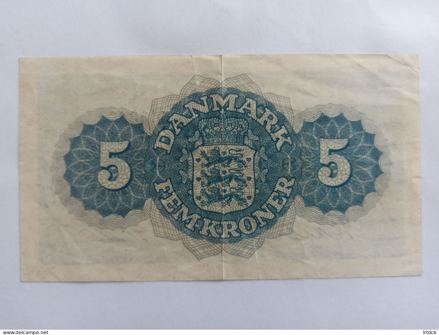 Danemark Billet 5 Kroner 1949 TTB - Danemark