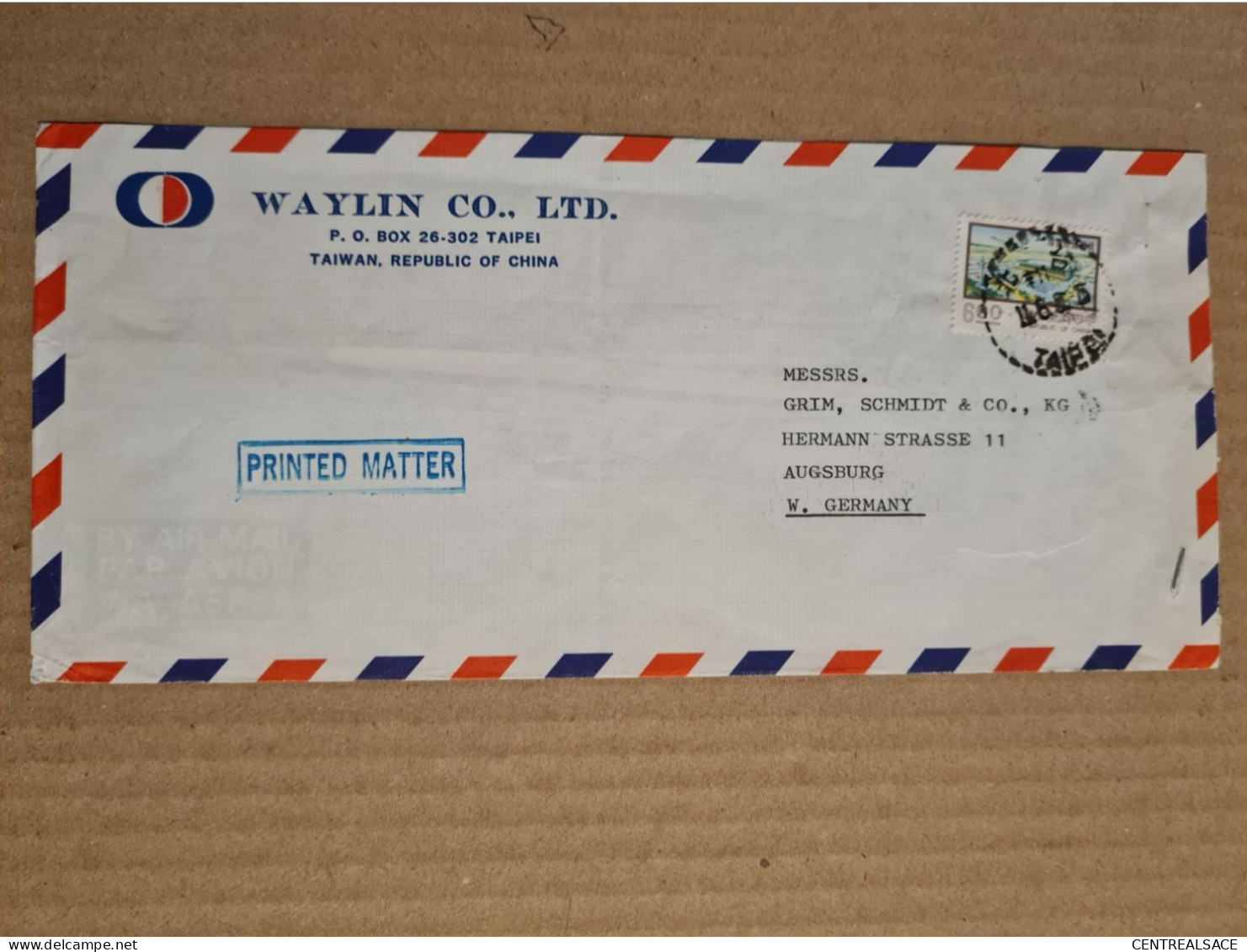 LETTRE TAIWAN REPUBLIC OF CHINA  TAIPEI WAYLIN CO - Other & Unclassified