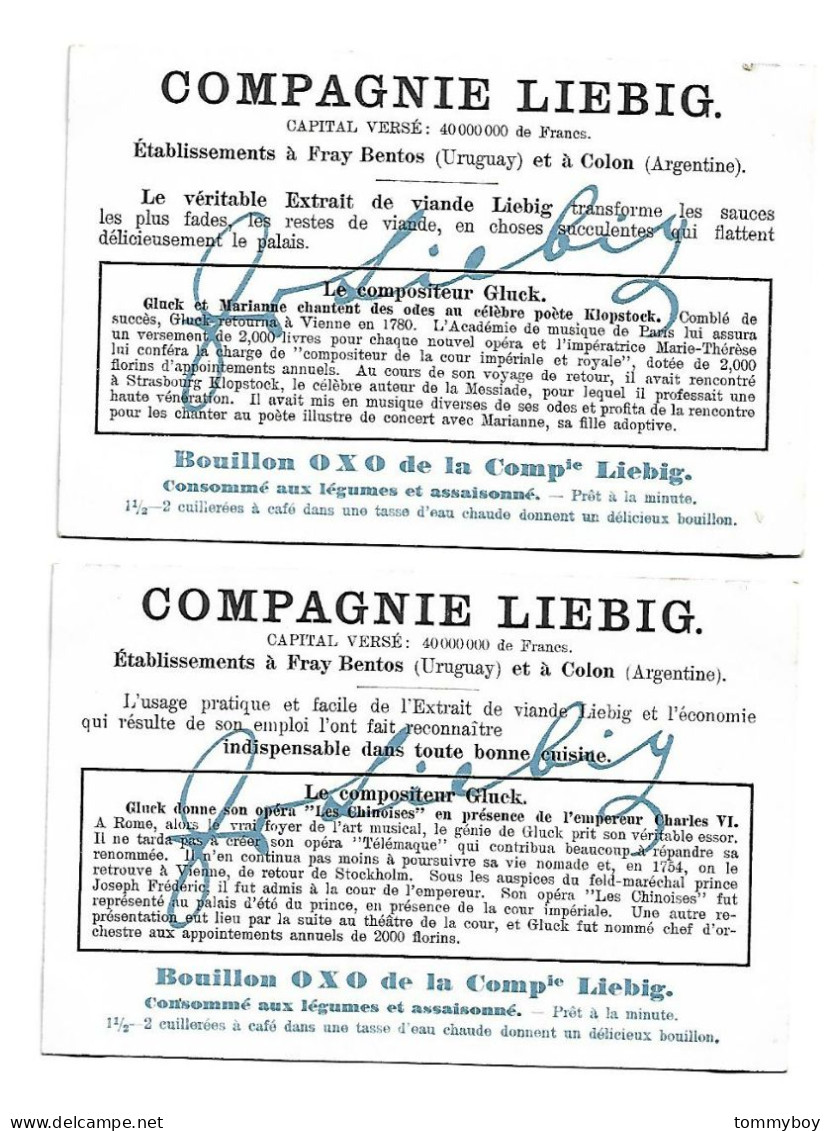 S 1114, Liebig 6 Cards, Le Compositore Gluck - Liebig