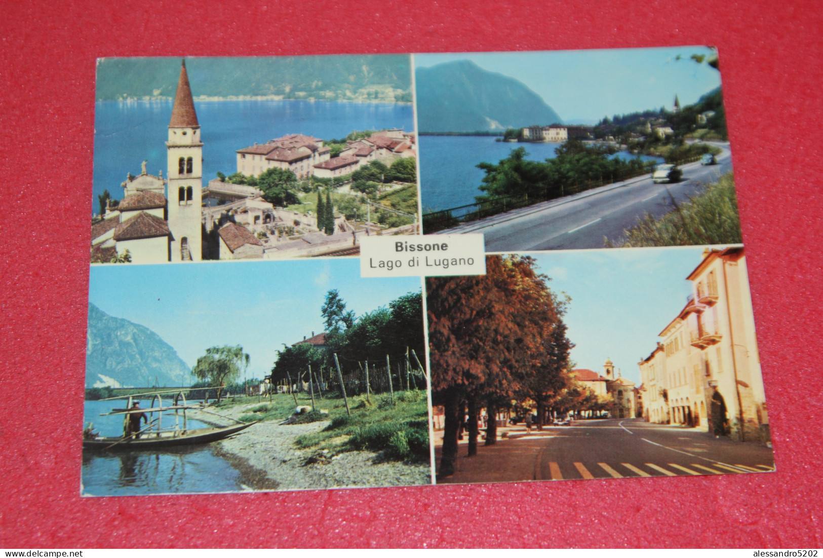 Ticino Lago Lugano Bissone Vedutine 1972 - Bissone