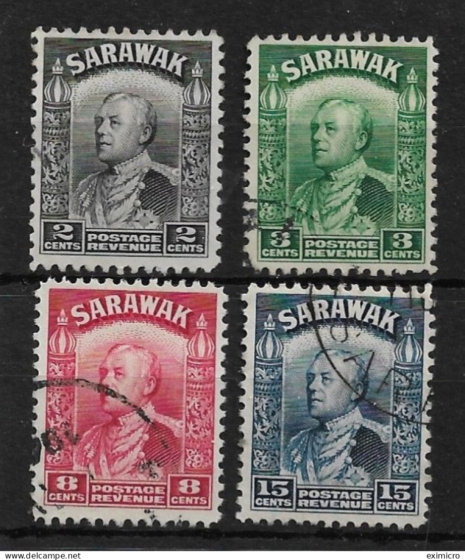 SARAWAK 1941 2c, 3c, 8c, 15c SG 107a, 108a, 112a, 115a FINE USED Cat £22+ - Sarawak (...-1963)