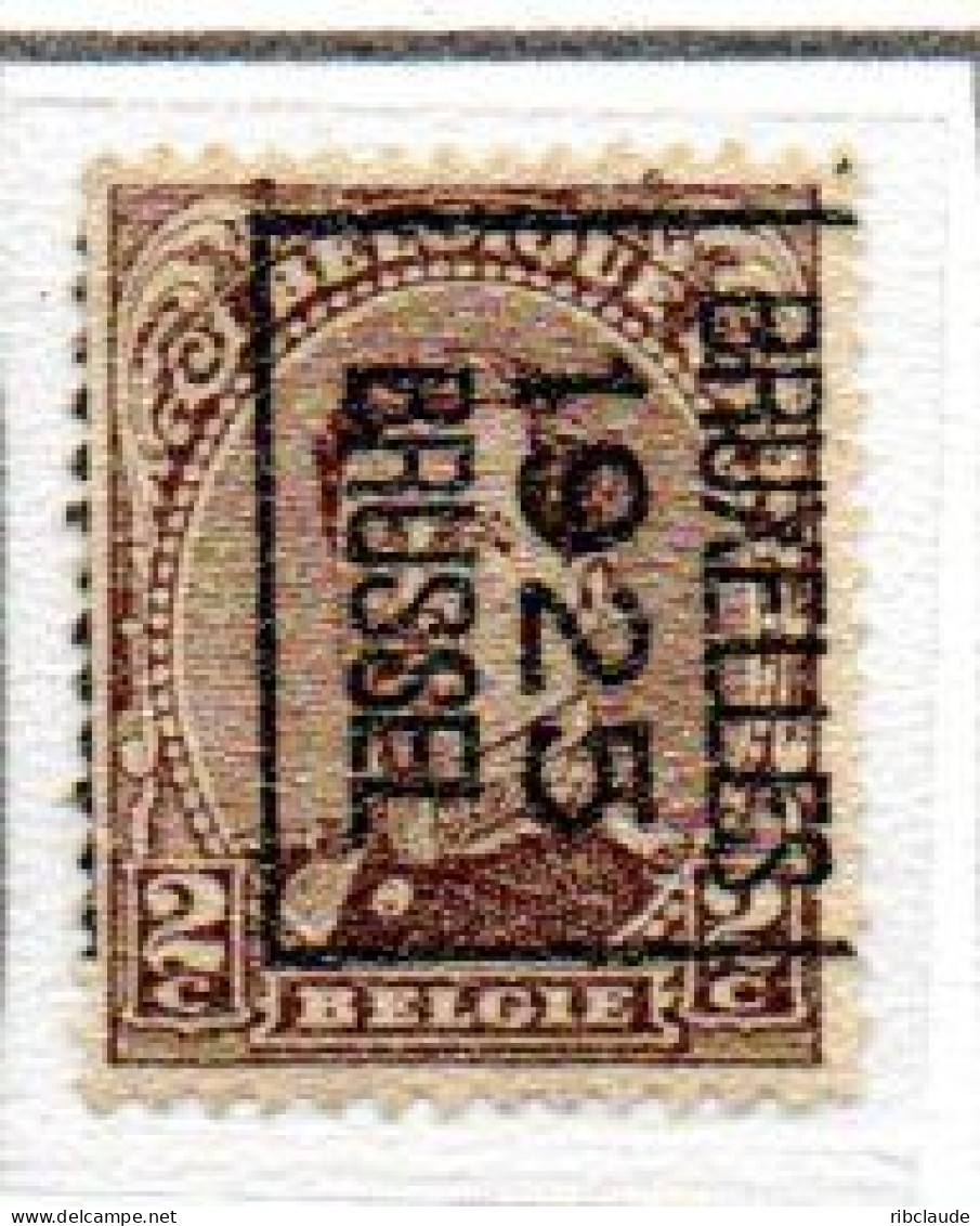 Préo Typo N° 109A Et 109B - Sobreimpresos 1922-26 (Alberto I)