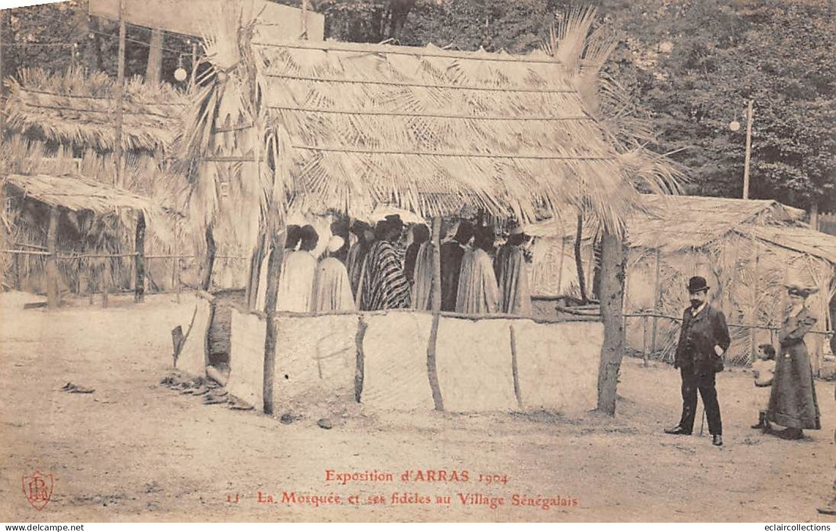 Arras      62        Exposition  1904.    La Mosquée Et Ses Fidèles Du Village Sénégalais        (voir Scan) - Arras