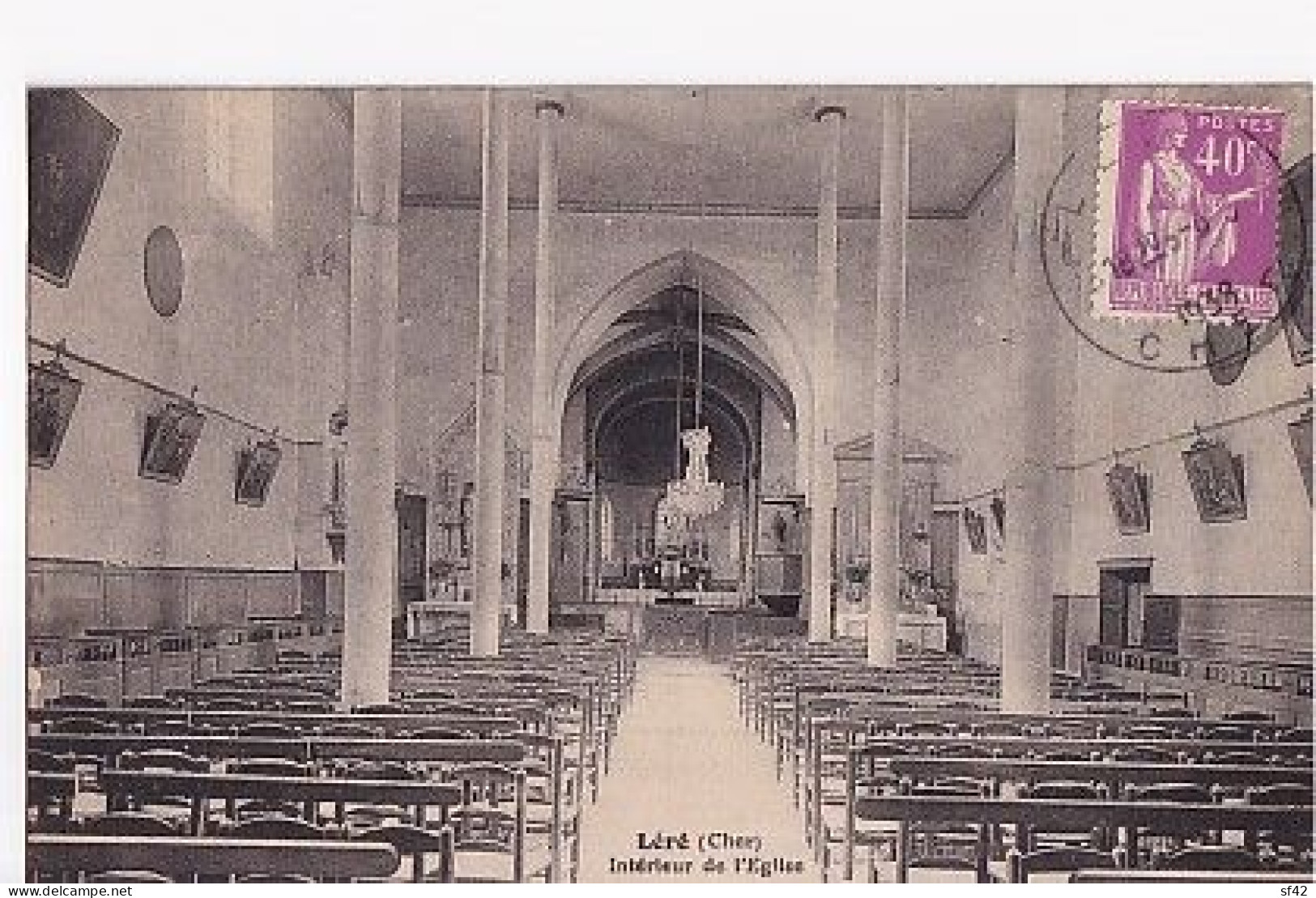 LERE                 INTERIEUR DE L EGLISE - Lere