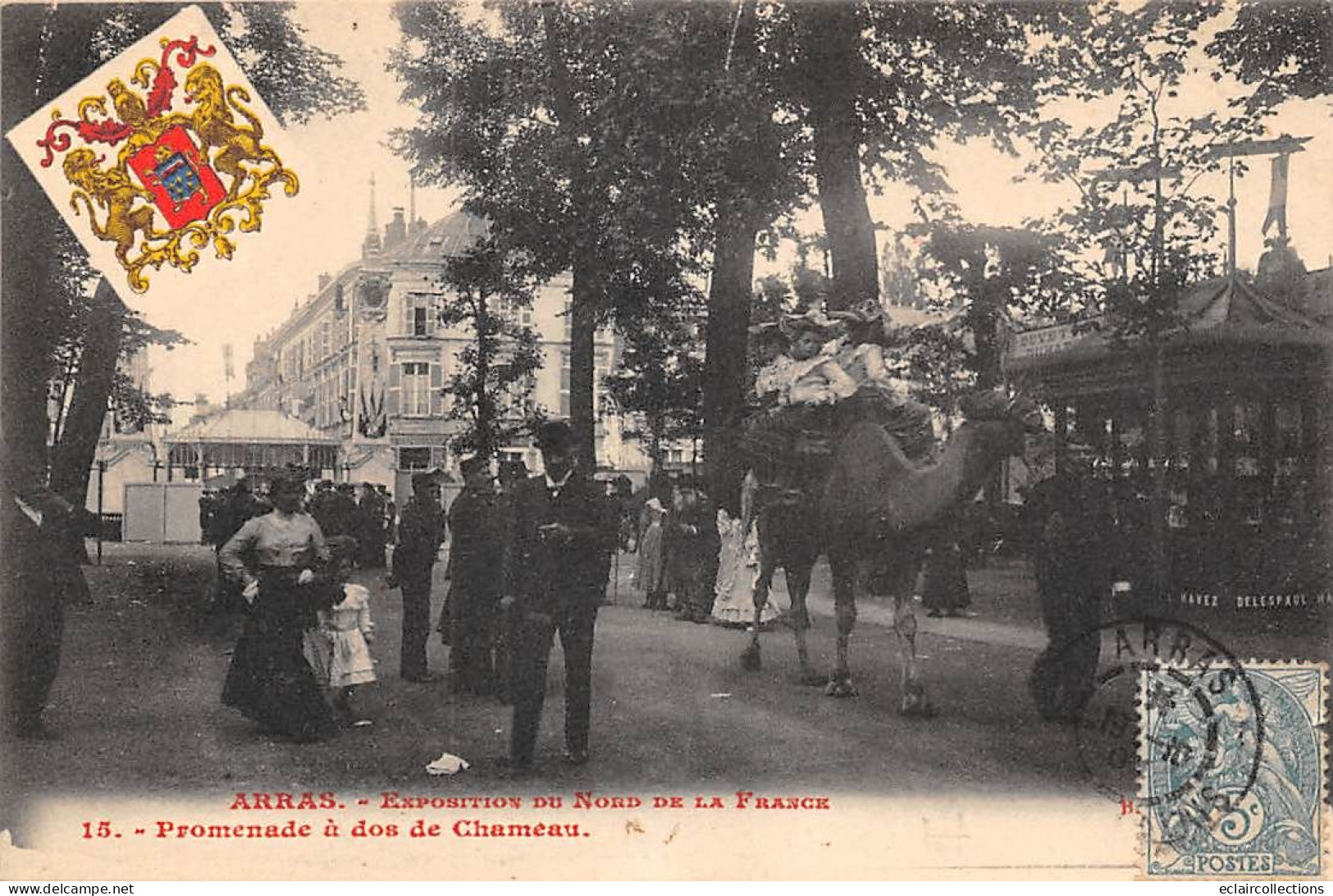 Arras      62        Exposition Du Nord De La France. Promenade à Dos De Chameau N° 15   (voir Scan) - Arras