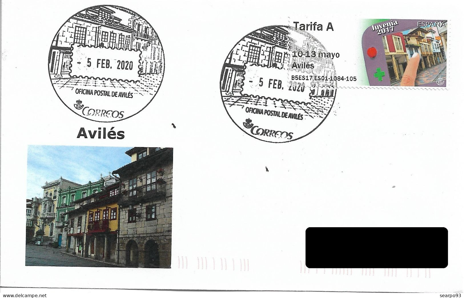 SPAIN. POSTMARK. AVILES. ATM. 2020 - Machines à Affranchir (EMA)