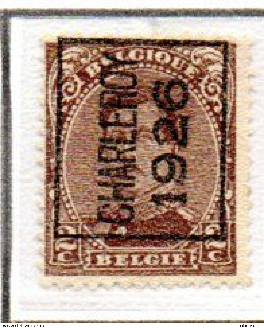 Préo Typo N° 129A-129B - Typos 1922-26 (Albert I.)