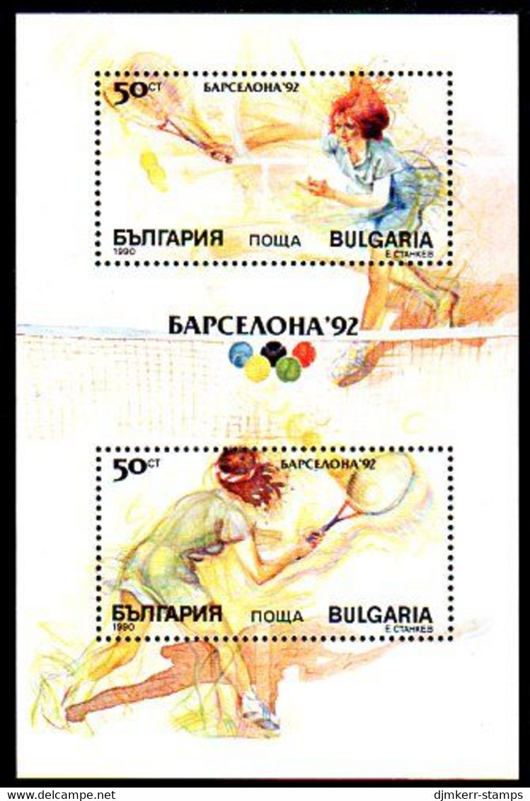 BULGARIA 1990  Olympic Games Block  MNH / **.  Michel Block 211A - Nuevos