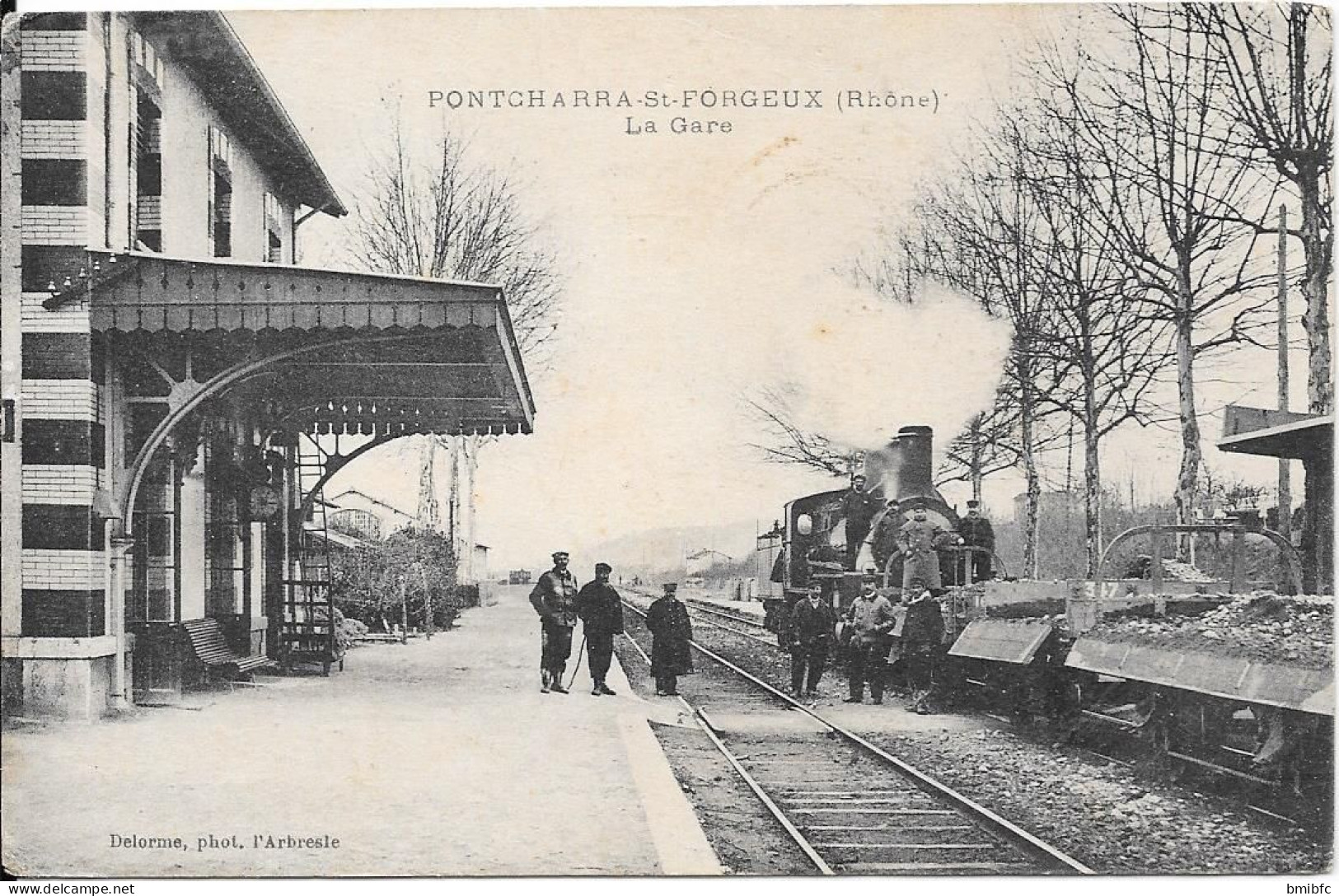 PONTCHARRA-St-FORGEUX - La Gare - Pontcharra-sur-Turdine