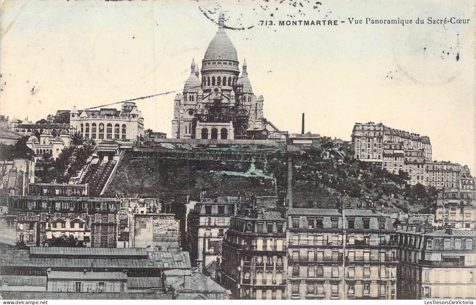 FRANCE - 75 - Paris - Arrondissement 18 - MontMartre - Vue Panoramique Du Sacré-Cœur - Carte Postale Ancienne - Paris (18)