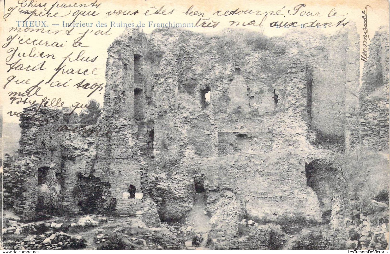 BELGIQUE - Theux - Intérieur Des Ruines De Franchimont - Carte Postale Ancienne - Theux