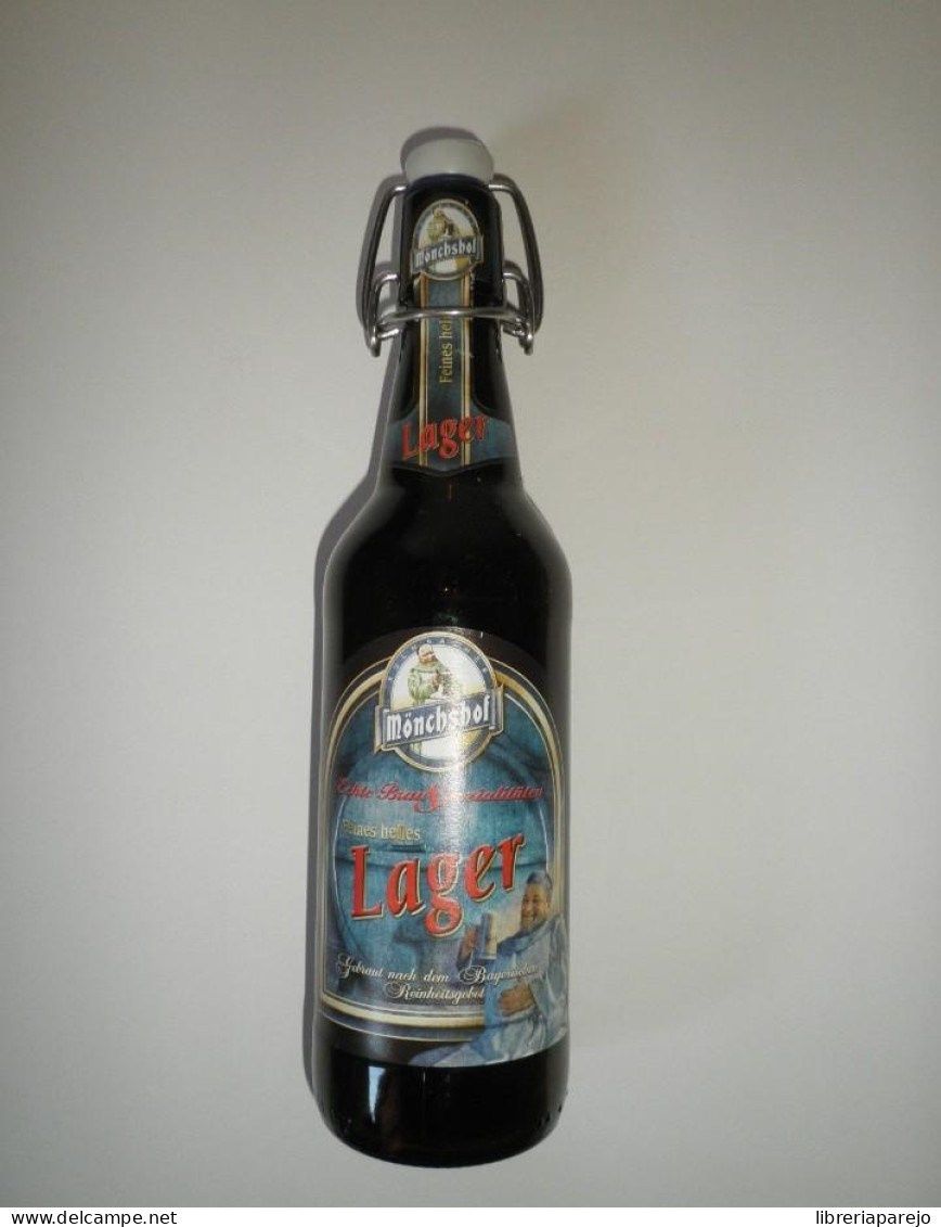 BOTELLA CERVEZA MONCHSHOF LAGER ALEMANA VACIA - Other & Unclassified