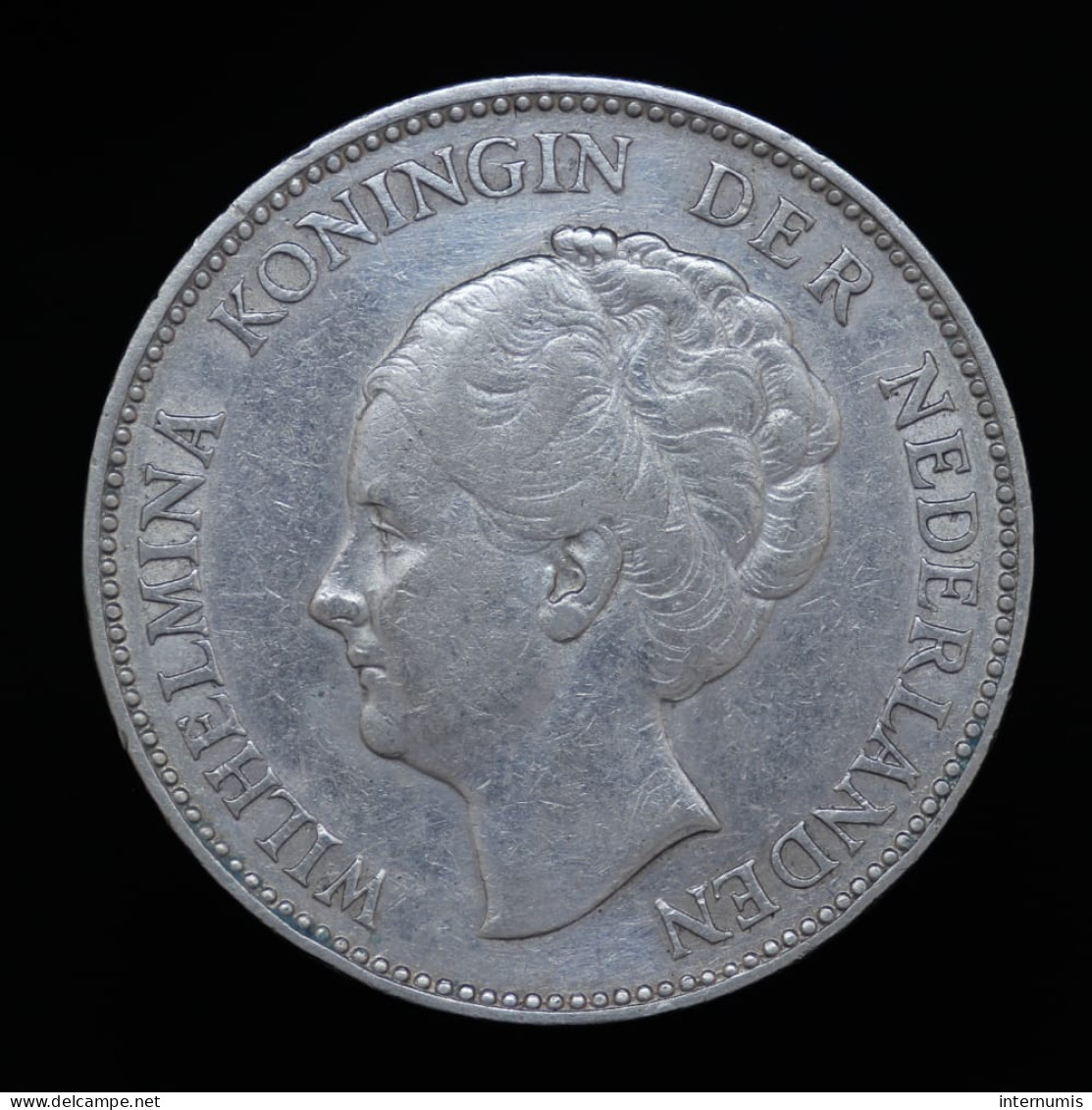 Pays Bas / Netherlands, Wilhelmina, 1 Gulden, 1923, Argent (Silver), TTB (EF), KM#161.1 - 1 Gulden