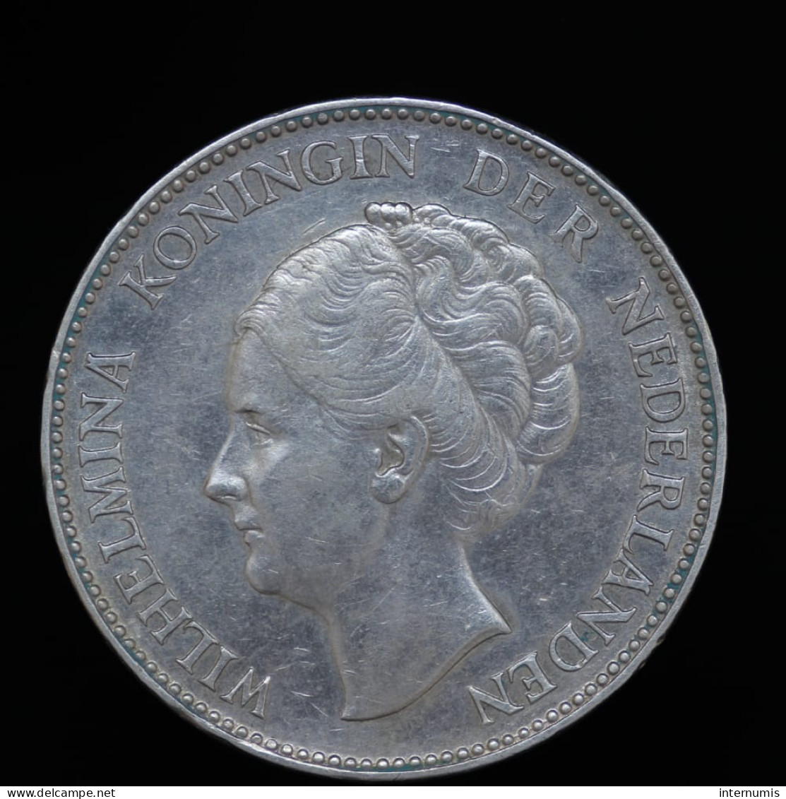 Pays Bas / Netherlands, Wilhelmina, 1 Gulden, 1929, ,Argent (Silver), SUP (AU), KM#161.1 - 1 Florín Holandés (Gulden)